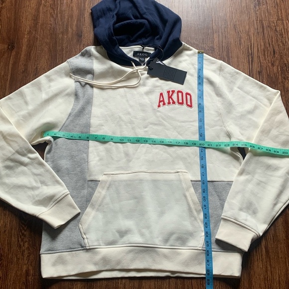 Akoo Hoodie Fleece Whisper White Men’s Size XXL NWT - Picture 4 of 8